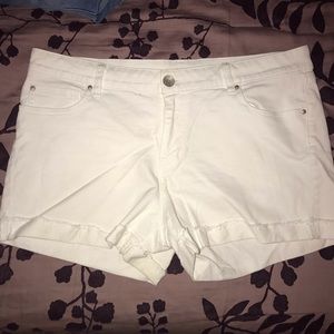 White denim shorts!